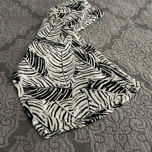 Wide leg cropped linen pants